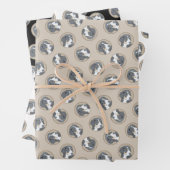 Bernese Mountain Hund Welpe Malerei Niedliche Haus Geschenkpapier Set (Beispiel)