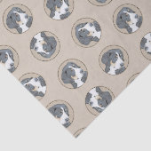 Bernese Mountain Hund Welpe Malerei Niedliche Haus Seidenpapier (Ausschnitt)