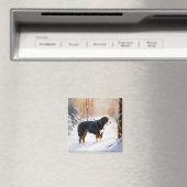 Bernese Mountain Let It Snow Weihnachten Magnet (In Situ (Geschirrspüler))