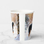 Bernese Mountain Let It Snow Weihnachten Pappbecher (Rechts)