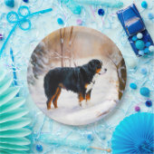 Bernese Mountain Let It Snow Weihnachten Pappteller (Party)