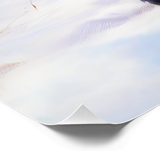 Bernese Mountain Let It Snow Weihnachten Poster (Ecke)