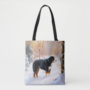 Bernese Mountain Let It Snow Weihnachten Tasche
