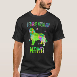 Bernese Mountain Mama Colorful Hund Mama T-Shirt