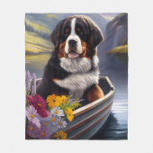 Bernese Mountain on a Paddle: Ein Landschaftliches Fleecedecke (Vorderseite)