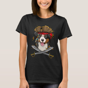 Bernese Mountain Pirate Kinder Hund Pirate Pumpkin T-Shirt