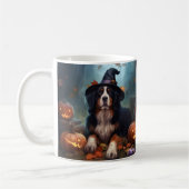 Bernese Mountain Pumpkins Halloween Beängstigend Kaffeetasse (Links)