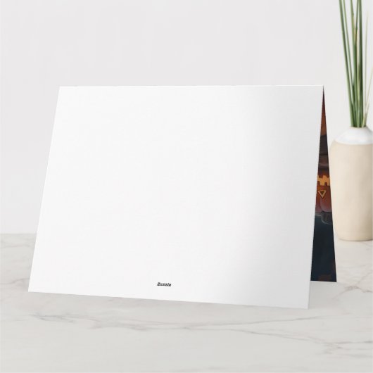 Bernese Mountain Pumpkins Halloween Beängstigend Karte (Rückseite)