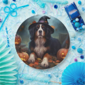 Bernese Mountain Pumpkins Halloween Beängstigend Pappteller (Party)