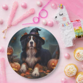 Bernese Mountain Pumpkins Halloween Beängstigend Pappteller (Party)
