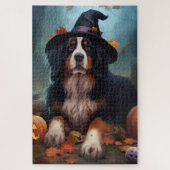 Bernese Mountain Pumpkins Halloween Beängstigend Puzzle (Vertikal)