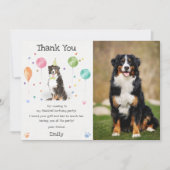 Bernese Mountain Puppy Dog Geburtstag Danke Karte (Vorderseite)