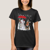 Bernese Mountain Santa Dog Weihnachtsschneemann Xm T-Shirt (Vorderseite)