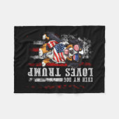 Bernese Mountain sogar meine Hunde Lieben Trump Fu Fleecedecke (Vorderseite (Horizontal))