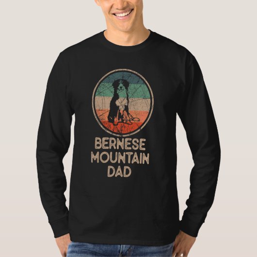 Bernese Mountain Vintag Berner Vater T-Shirt (Vorderseite)