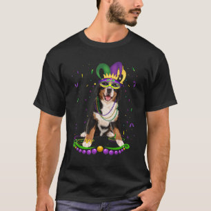 Bernese Mountain Wear Karneval Maske Mardi Gras T-Shirt