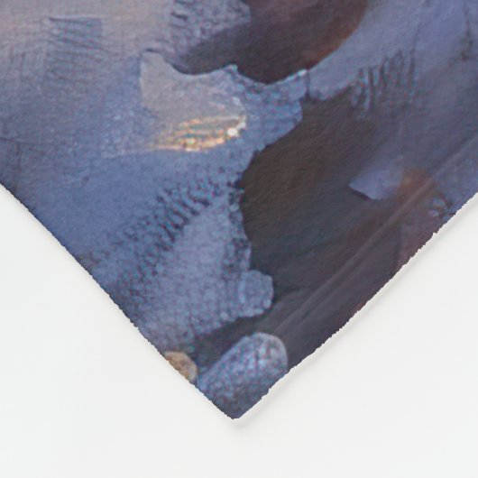 Bernese Mountain Weihnachtsfeiertage Fleecedecke (Ecke)