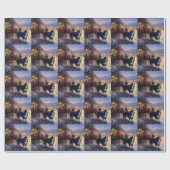 Bernese Mountain Weihnachtsfeiertage Geschenkpapier (Flach)