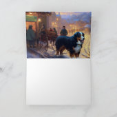 Bernese Mountain Weihnachtsfeiertage Karte (Innenseite)