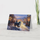 Bernese Mountain Weihnachtsfeiertage Karte (Vorderseite)