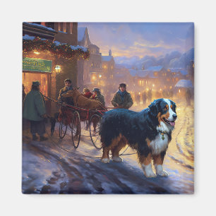 Bernese Mountain Weihnachtsfeiertage Magnet