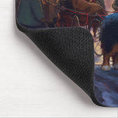 Bernese Mountain Weihnachtsfeiertage Mousepad (Ecke)