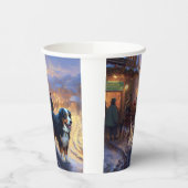 Bernese Mountain Weihnachtsfeiertage Pappbecher (Links)