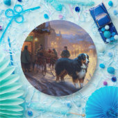 Bernese Mountain Weihnachtsfeiertage Pappteller (Party)