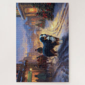 Bernese Mountain Weihnachtsfeiertage Puzzle (Vertikal)