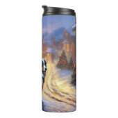 Bernese Mountain Weihnachtsfeiertage Thermosbecher (Nach rechts gedreht)