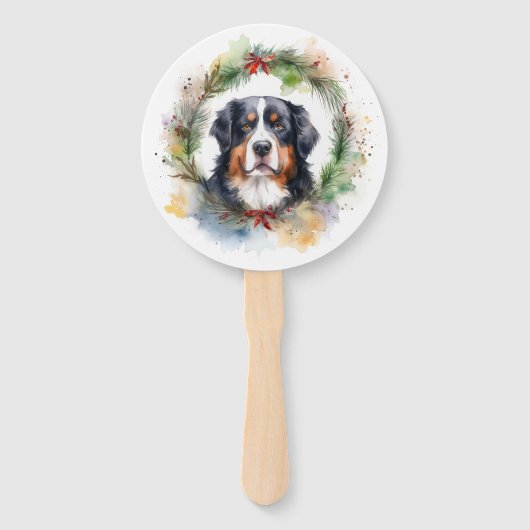 Bernese Mountain Weihnachtsfest Papa Fächer (Rückseite)