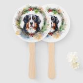 Bernese Mountain Weihnachtsfest Papa Fächer (Vorne und Hinten)