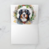 Bernese Mountain Weihnachtsfest Papa Karte (Innenseite)