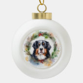 Bernese Mountain Weihnachtsfest Papa Keramik Kugel-Ornament (Vorderseite)