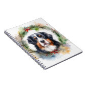 Bernese Mountain Weihnachtsfest Papa Notizblock (Rechte Seite)