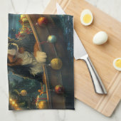 Bernese Mountain Weihnachtsfest Reise Geschirrtuch (Viertel Falte)