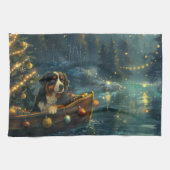 Bernese Mountain Weihnachtsfest Reise Geschirrtuch (Horizontal)