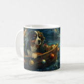 Bernese Mountain Weihnachtsfest Reise Kaffeetasse (Vorderseite Links)