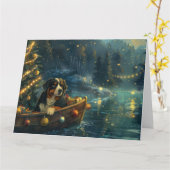 Bernese Mountain Weihnachtsfest Reise Karte (Gelbe Blume)