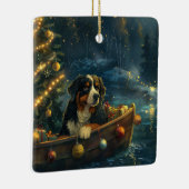 Bernese Mountain Weihnachtsfest Reise Keramikornament (Rechts)