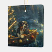 Bernese Mountain Weihnachtsfest Reise Keramikornament (Links)