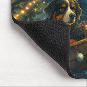 Bernese Mountain Weihnachtsfest Reise Mousepad (Ecke)