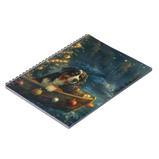 Bernese Mountain Weihnachtsfest Reise Notizblock (Linke Seite)