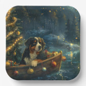 Bernese Mountain Weihnachtsfest Reise Pappteller (Vorderseite)