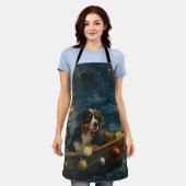 Bernese Mountain Weihnachtsfest Reise Schürze (Getragen)