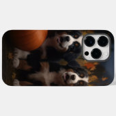 Bernese Mountain Welpe Herbst Kürbiskugel Case-Mate iPhone Hülle (Rückseite (Horizontal))