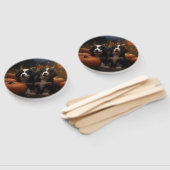 Bernese Mountain Welpe Herbst Kürbiskugel Fächer (Non-assembled)