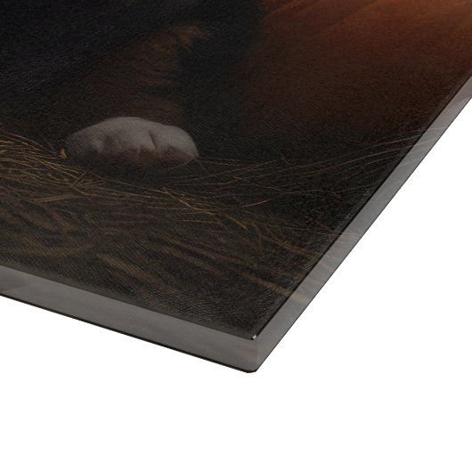 Bernese Mountain Welpe Herbst Kürbiskugel Schneidebrett (Ecke)