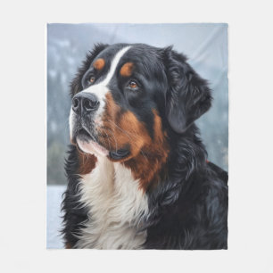 Bernese Mountan Dog Fleecedecke