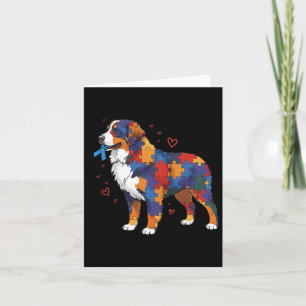 Bernese Moutain Puzzle Autismus Bewusstsein Autist Karte